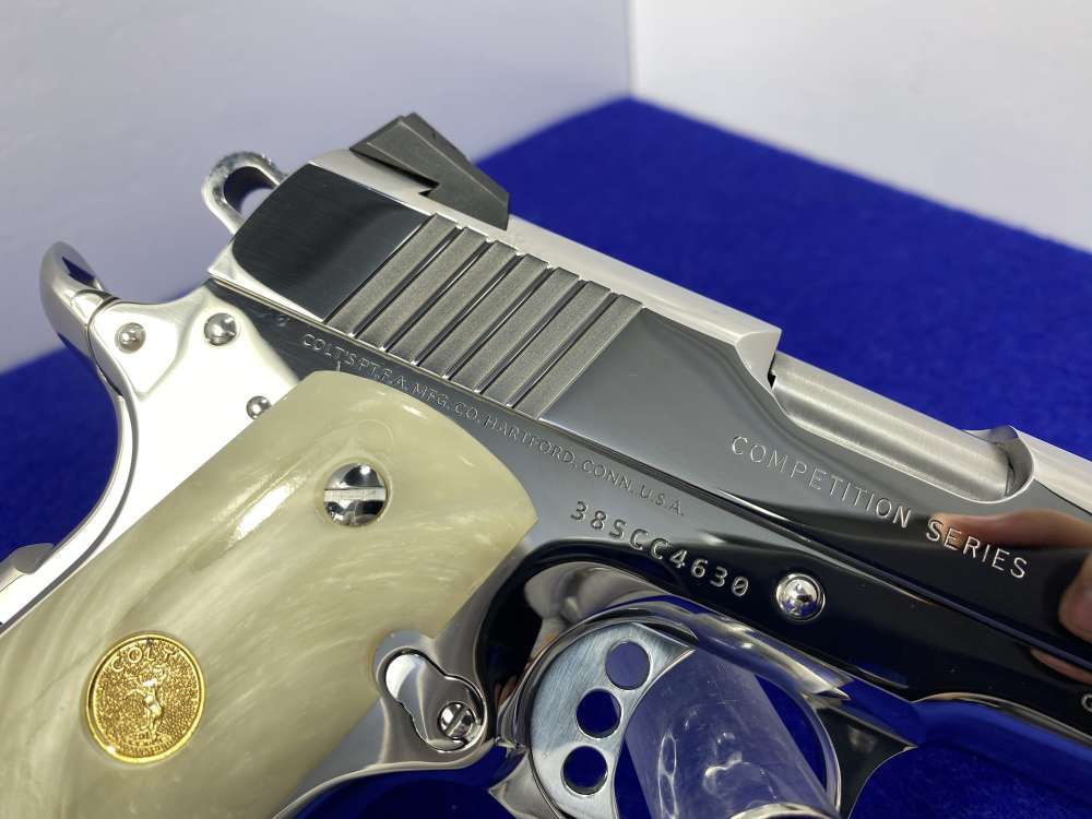 Colt Government Competition .38 Super *STUNNING MIRRORED BRIGHT STAINLESS*-img-21