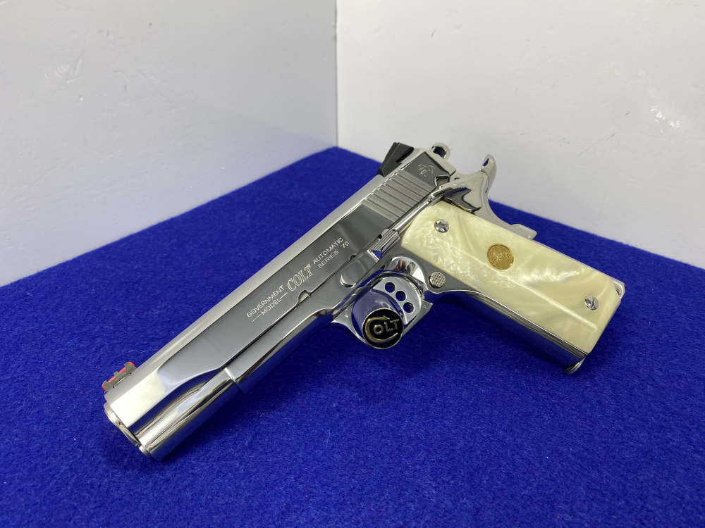 Colt Government Competition .38 Super *STUNNING MIRRORED BRIGHT STAINLESS*-img-6