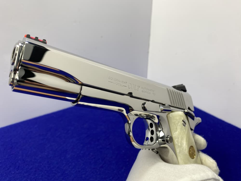 Colt Government Competition .38 Super *STUNNING MIRRORED BRIGHT STAINLESS*-img-40