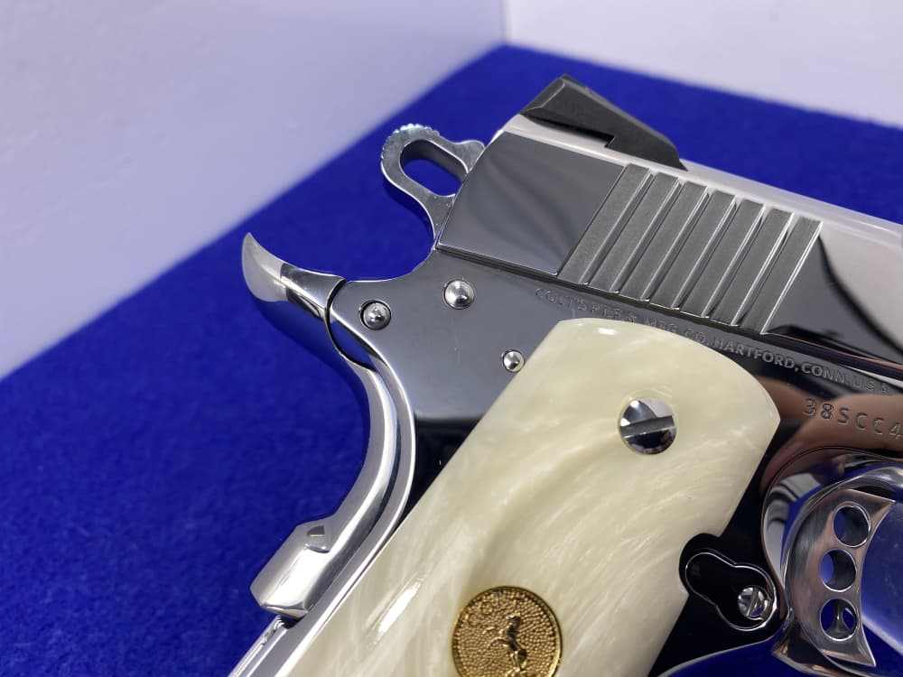 Colt Government Competition .38 Super *STUNNING MIRRORED BRIGHT STAINLESS*-img-19