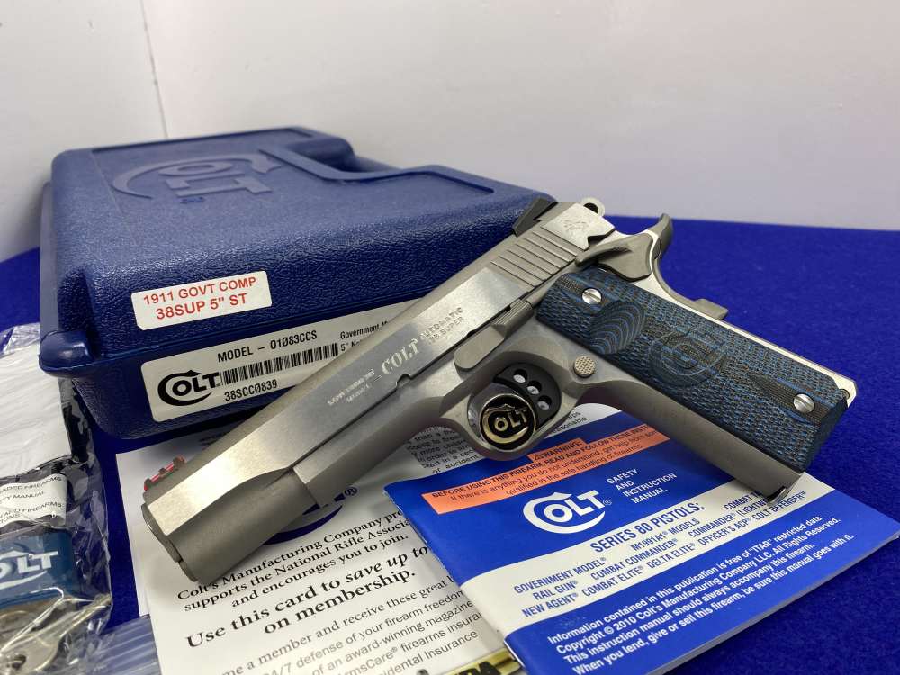 2017 Colt Government Competition Series .38 Super *NEW OLD STOCK EXAMPLE*-img-0
