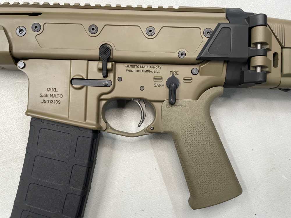 Palmetto State Jakl 14.5" pin weld ASR mount PSA FDE piston adjustable gas-img-8