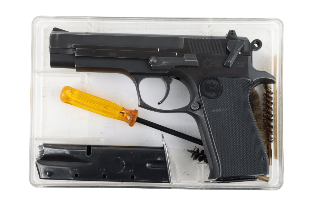 Surplus Star Model 30M 9mm Pistol Orig Box & 2 Non-Matching Mags Excellent-img-0