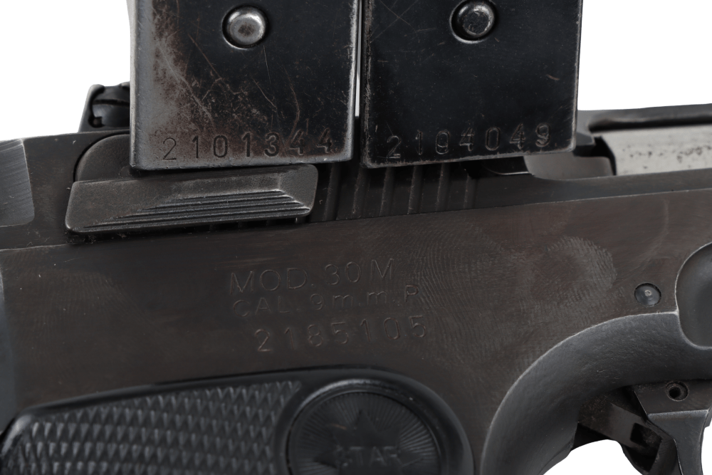 Surplus Star Model 30M 9mm Pistol Orig Box & 2 Non-Matching Mags Excellent-img-13