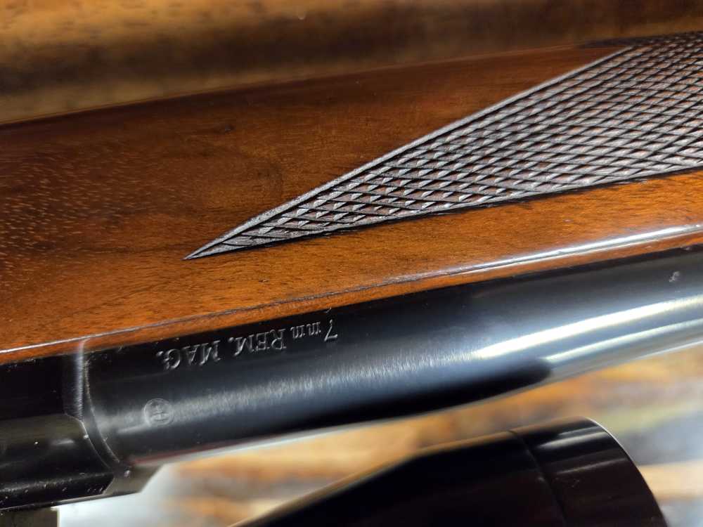 Ruger M77 7mm Rem Mag OG Tang Safety 1972 Prod. Red Pad C&R OK NICE -img-10