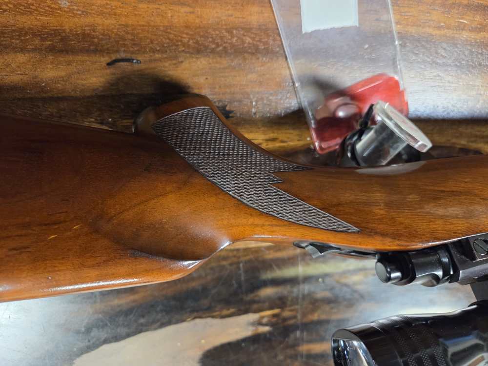 Ruger M77 7mm Rem Mag OG Tang Safety 1972 Prod. Red Pad C&R OK NICE -img-4