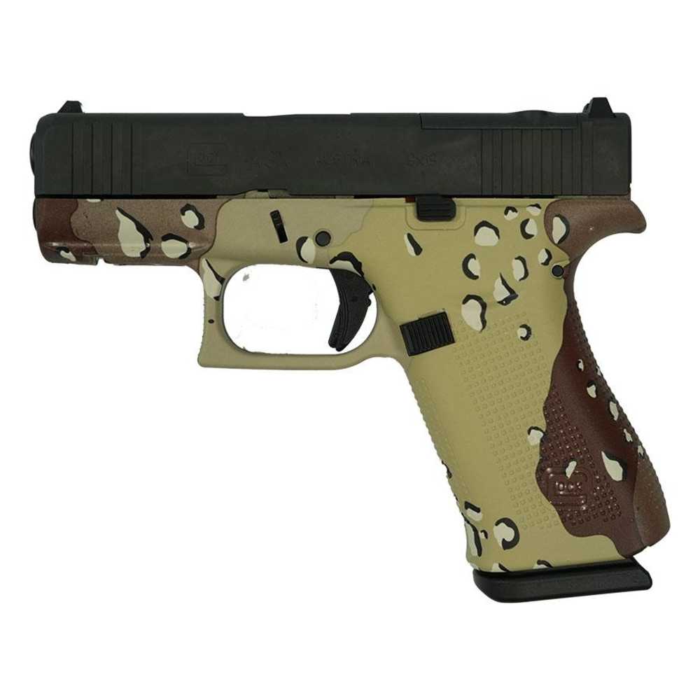 GLOCK 43X MOS OPTICS READY CUSTOM "CHOCOLATE CHIP" G43X 9MM 10+1-img-0