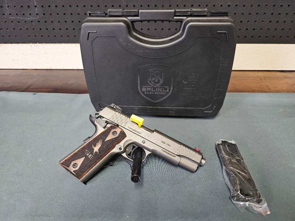 Balikli Silver Eagle TR Imports BLK 1911 Grey 9mm 1 extra 9 round mag-img-1