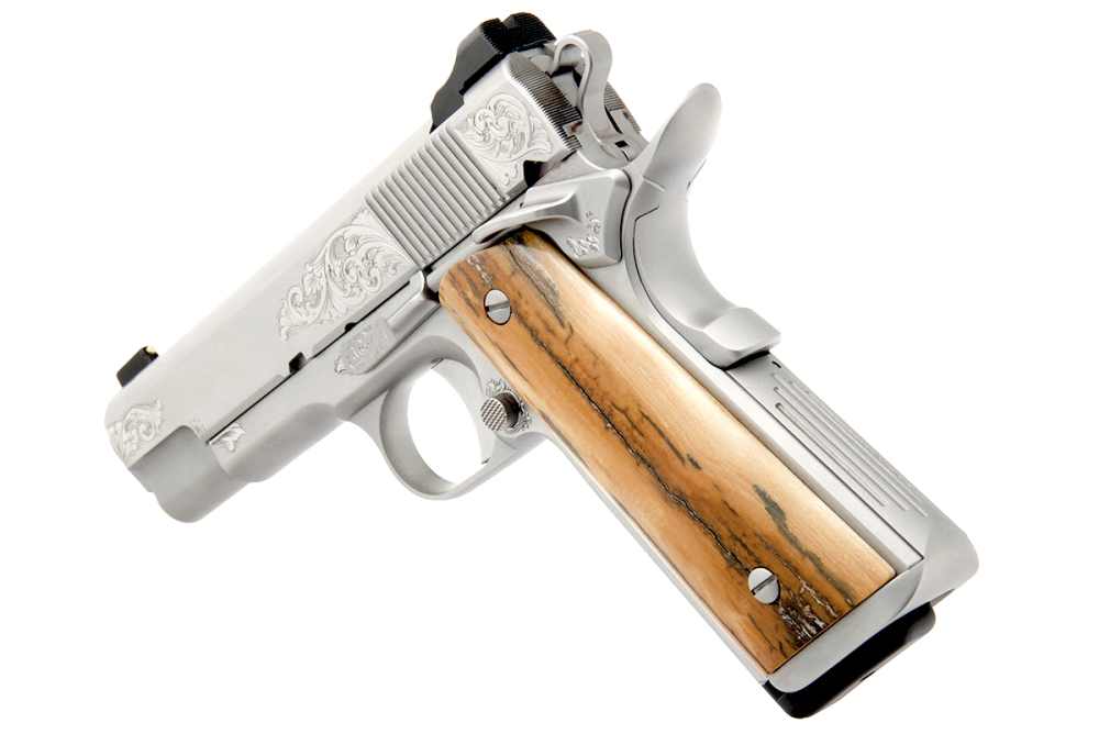 Nighthawk Custom VIP Commander 9mm Engraved 1911 Antiqued Nickel-img-4