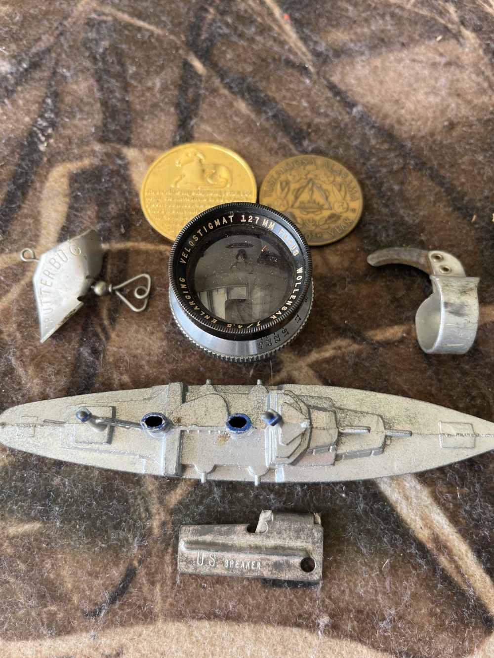 Assorted antique lot coins toys etc-img-0