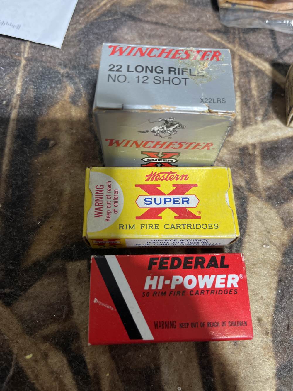 Vintage Winchester and Federal 22 ammo lot 3 boxes-img-0