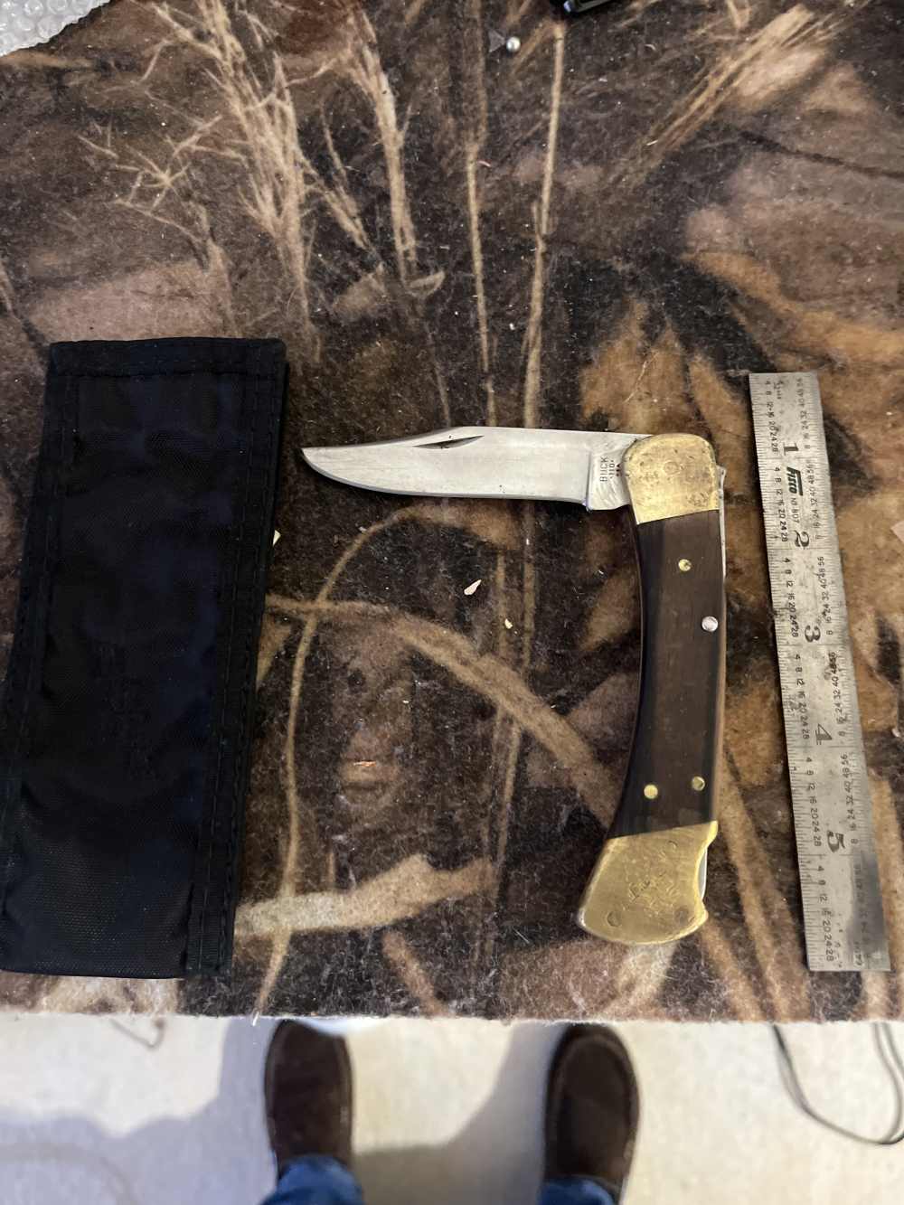 USA Buck 110 folding Hunter knife-img-0