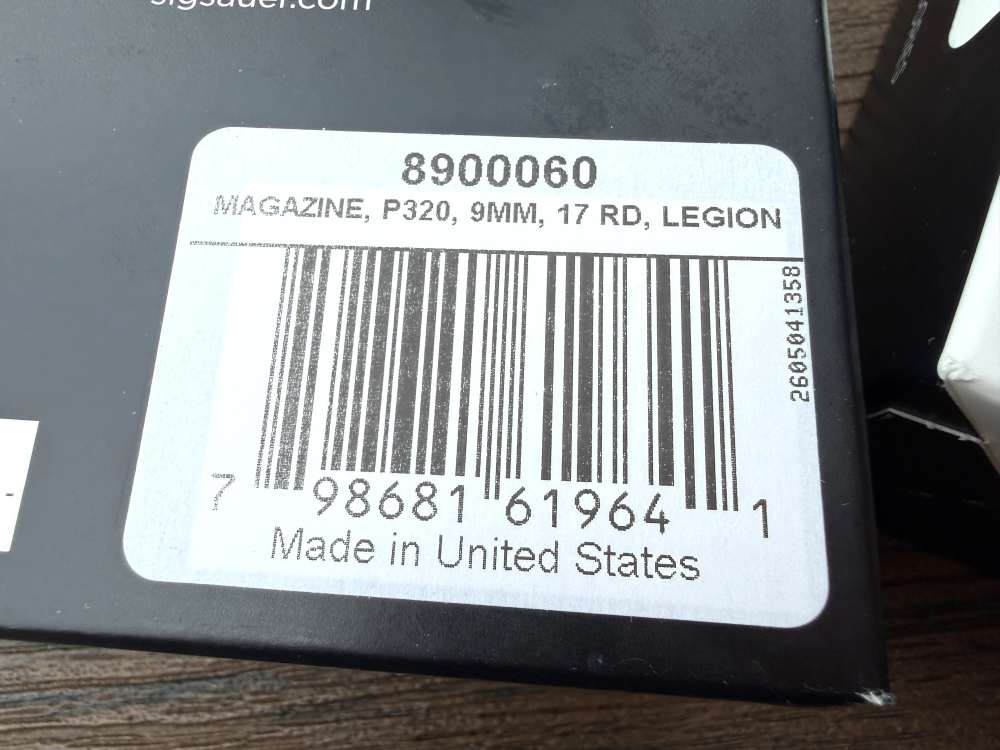 Sig Sauer P320 X-Five Legion 17rd Factory Magazine, Lot of 2, Free Ship!!-img-4