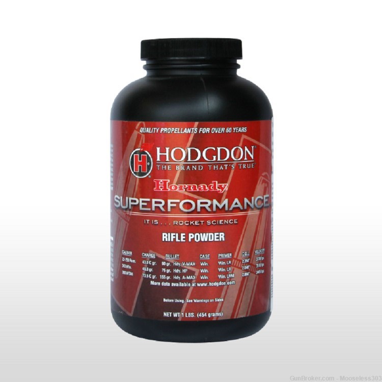 Hodgdon Superformance Winchester 748 Powder Jars - 1 Each-img-0