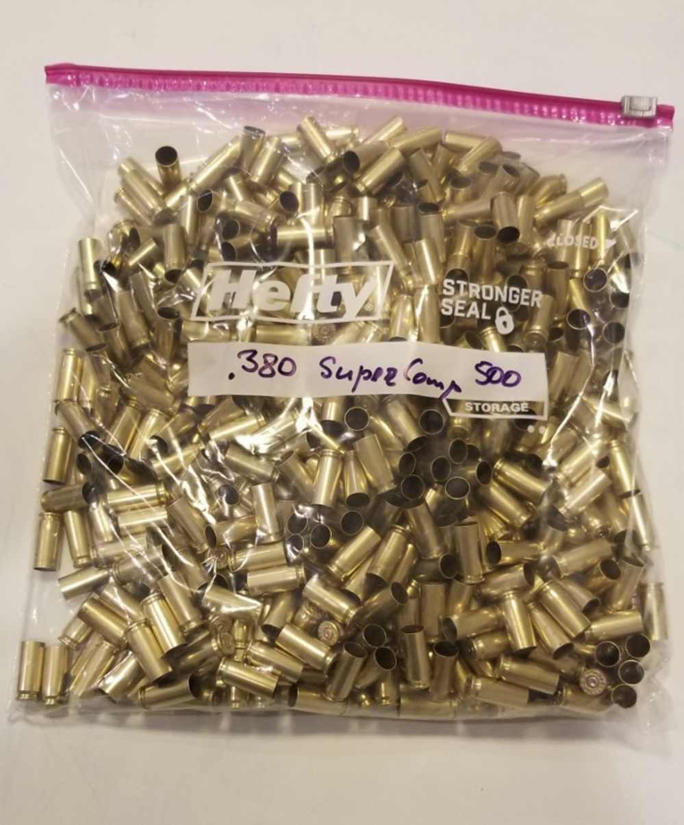 38 Super Comp 500 Brass Cases Polished and Ready for Reload-img-0
