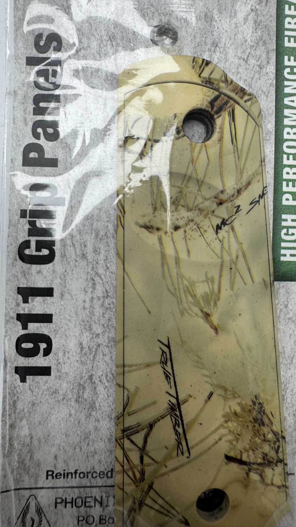 1911 GRIP PANELS, FITS FULL SIZE FRAME,TRUE TIMBER-MC2, MADE IN USA.-img-2
