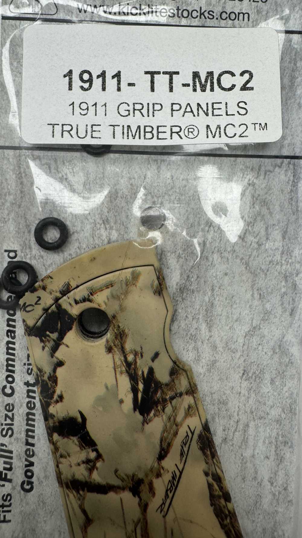 1911 GRIP PANELS, FITS FULL SIZE FRAME,TRUE TIMBER-MC2, MADE IN USA.-img-1