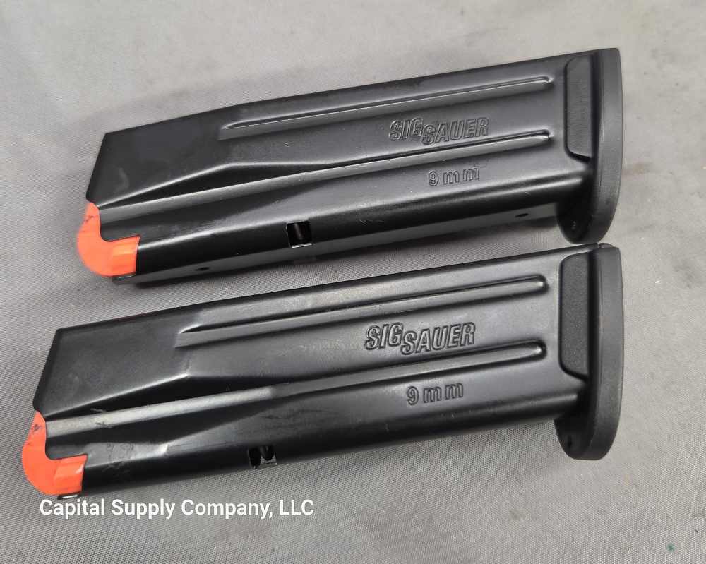 Two Sig Sauer P250 or P320 Compact 15rd 9mm magazines-img-8