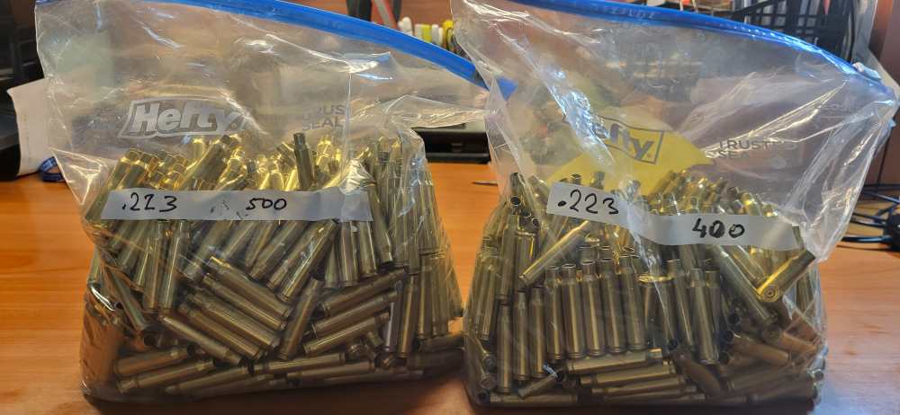 .223 Brass 900 Cases Polished and Ready for Reload-img-0