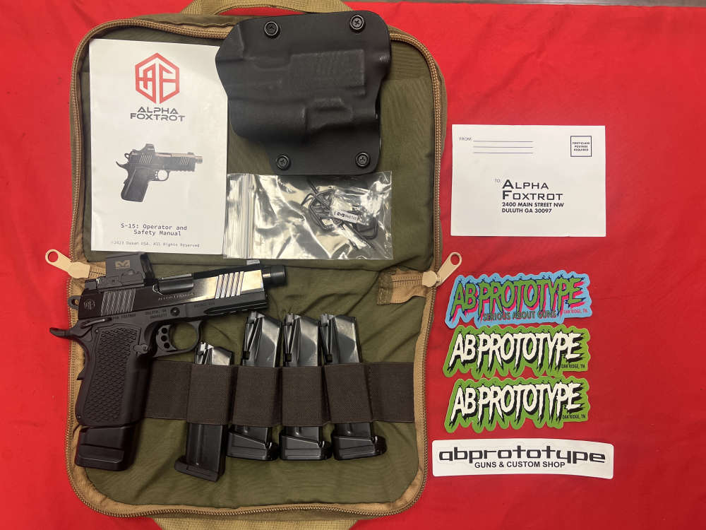 Alpha Foxtrot AF1911 S15 9mm Soft Case + 5 Mags & Holster Meprolight Optic-img-0