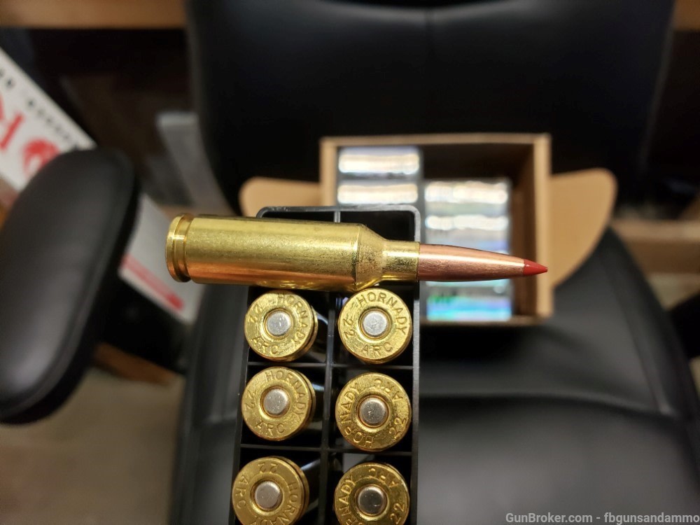 IN STOCK! NEW! 200 ROUNDS HORNADY BLACK 22 ARC 75 ELD-M ELDM MATCH ELD .22-img-0