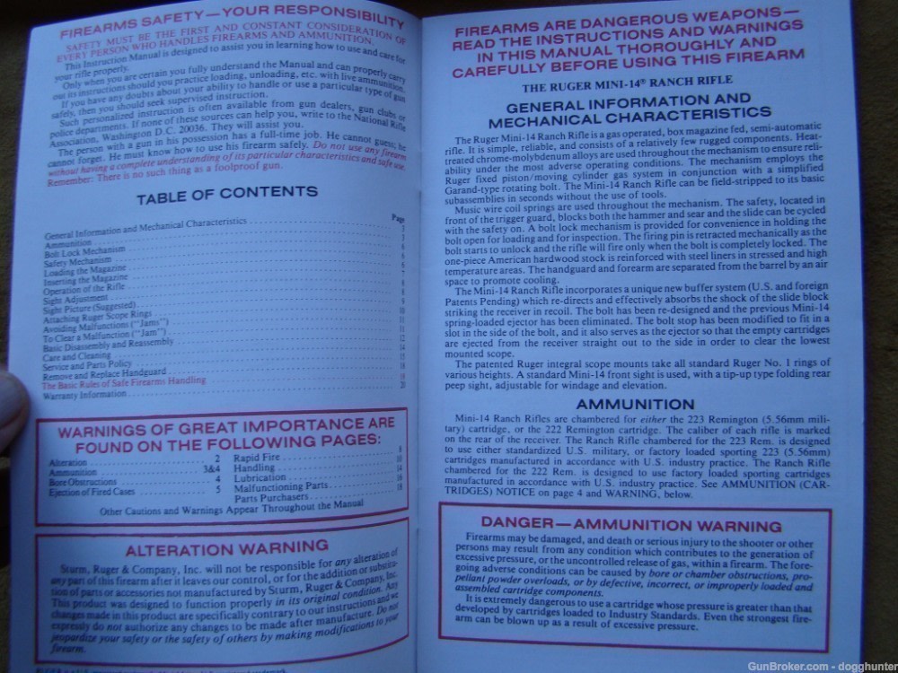 ruger mini 14 manual -img-0