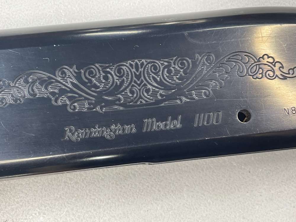 Remington 1100 Magnum 12 gauge semi auto shotgun receiver blued parts-img-5