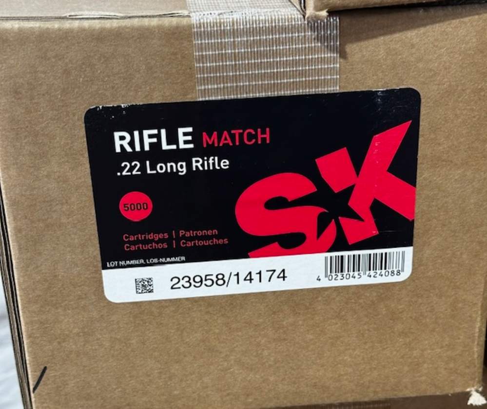 SK Rifle Match Ammunition .22 LR - Case of 5000-img-0