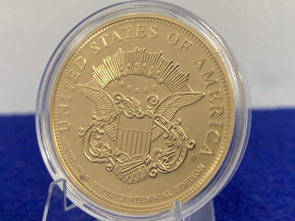 Ulysses S. Grant - Northern Leaders of Civil War- 32g Cu. 24K Gold Plated-img-6