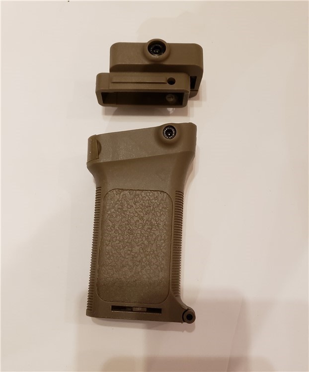 Tactical 3 System Tilt Front Grip Fit For Keymod M-Lok Picatinny Rail TAN-img-0