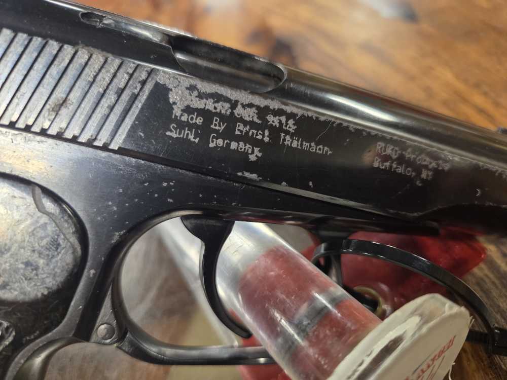 Ernst Thalmann Makarov 9x18 East German 1961 Prod. C&R Penny-img-5
