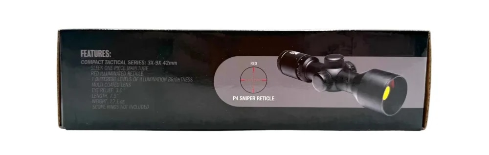 NcStar Compact Tactical Series Scope - 3-9x42mm - p4 Sniper #SEC3942R-img-1
