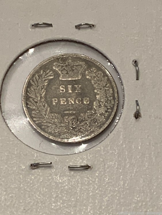 1869 Great Britain 6 Pence, silver -img-2