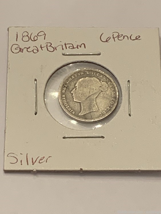 1869 Great Britain 6 Pence, silver -img-0
