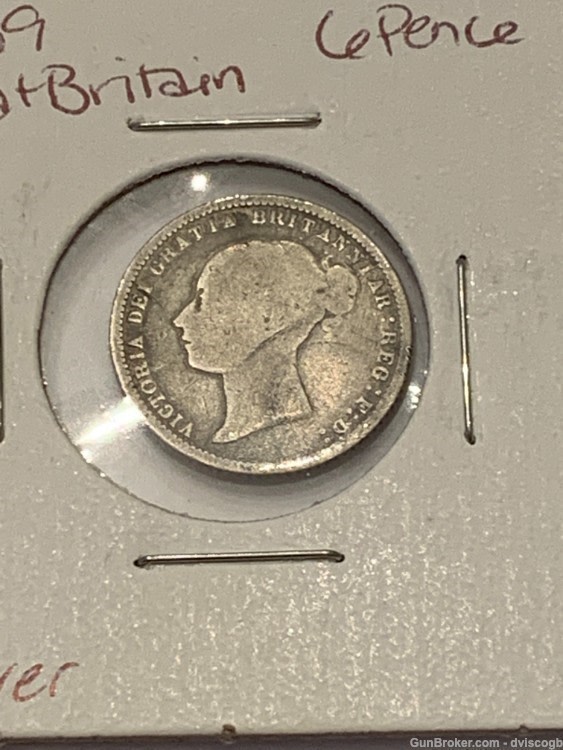 1869 Great Britain 6 Pence, silver -img-1