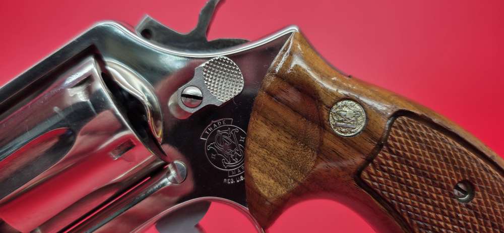 Rare Nickel Plated Smith & Wesson Model 581 357 Magnum 6 Shot 4"-img-3