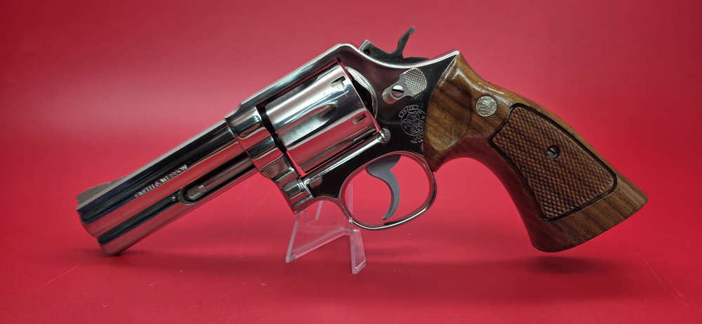 Rare Nickel Plated Smith & Wesson Model 581 357 Magnum 6 Shot 4"-img-0