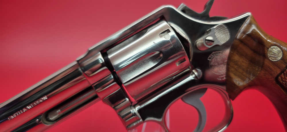 Rare Nickel Plated Smith & Wesson Model 581 357 Magnum 6 Shot 4"-img-2
