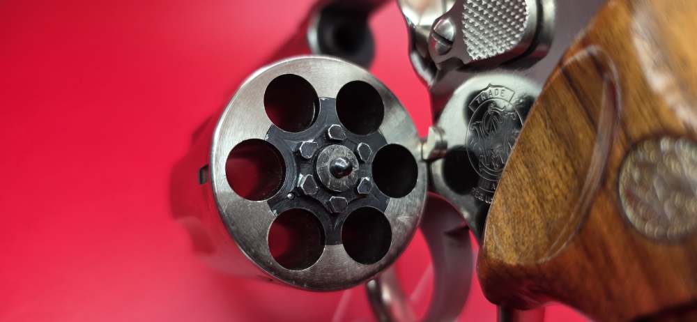 Rare Nickel Plated Smith & Wesson Model 581 357 Magnum 6 Shot 4"-img-8