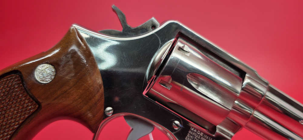 Rare Nickel Plated Smith & Wesson Model 581 357 Magnum 6 Shot 4"-img-11