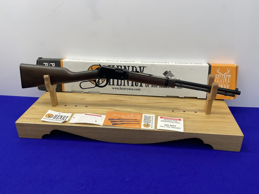 Henry Repeating Arms .22 S/L/LR 20" Blue *AMERICAN MADE LEVER-ACTION RIFLE*-img-3