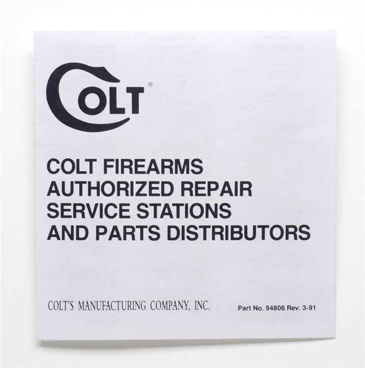 Colt Python Box, OEM Case With 1993 Manual, And Much More!-img-14