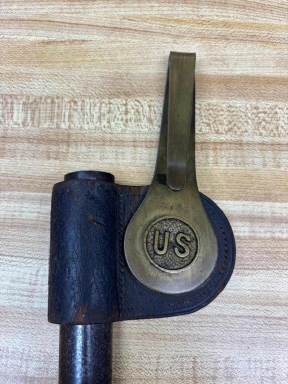 US Model 1887 Socket Bayonet W/Scabbard ,Frog & Rosette -img-7