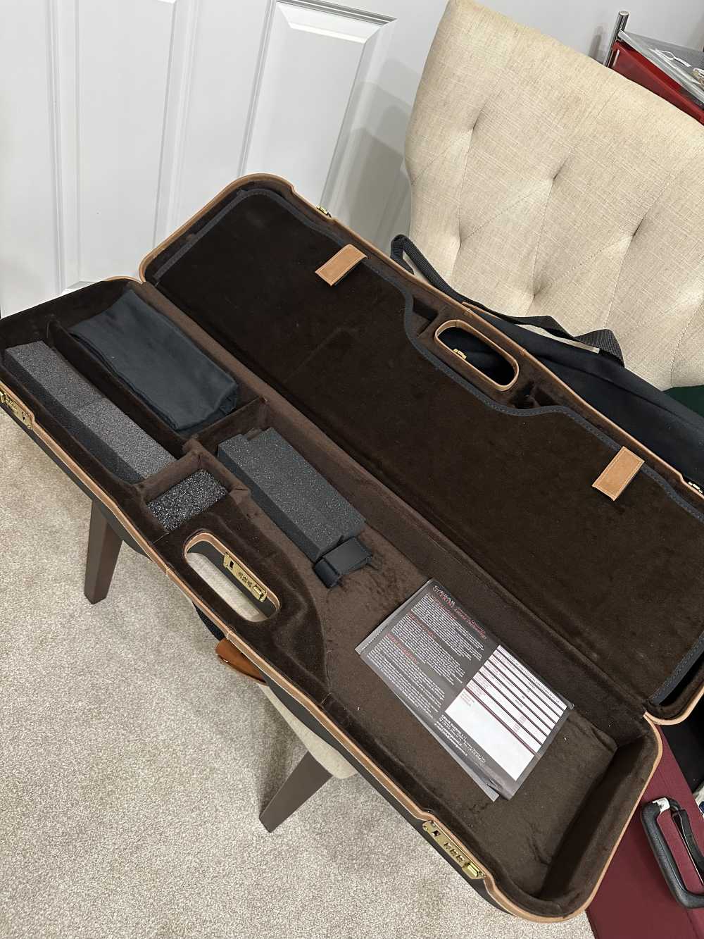 Negrini OU Deluxe 2 Barrel High Rib Combo Shotgun Case – 1646LX-2C/4765-img-4