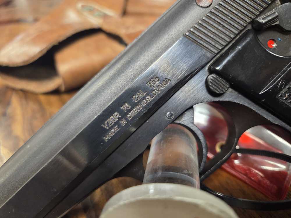 CZ VZOR Model 70 7.65mm 32ACP w/2Mags and Holster 1981 Prod. Penny-img-17