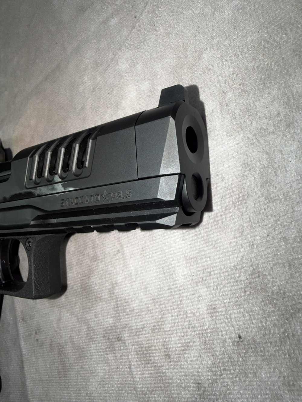 MINT! STACCATO P4.5 HD X-SERIES 9MM 2011 PISTOL RMR ORIG CASE 4 MAGS-img-7