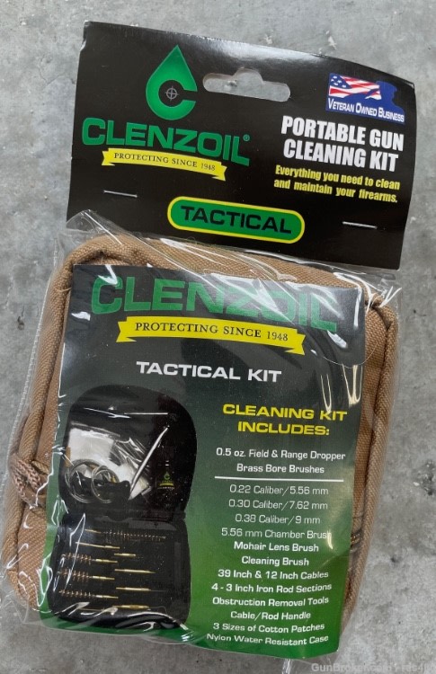 CLENZOIL Multi Caliber Tactical Cleaning Kit Tan-img-0