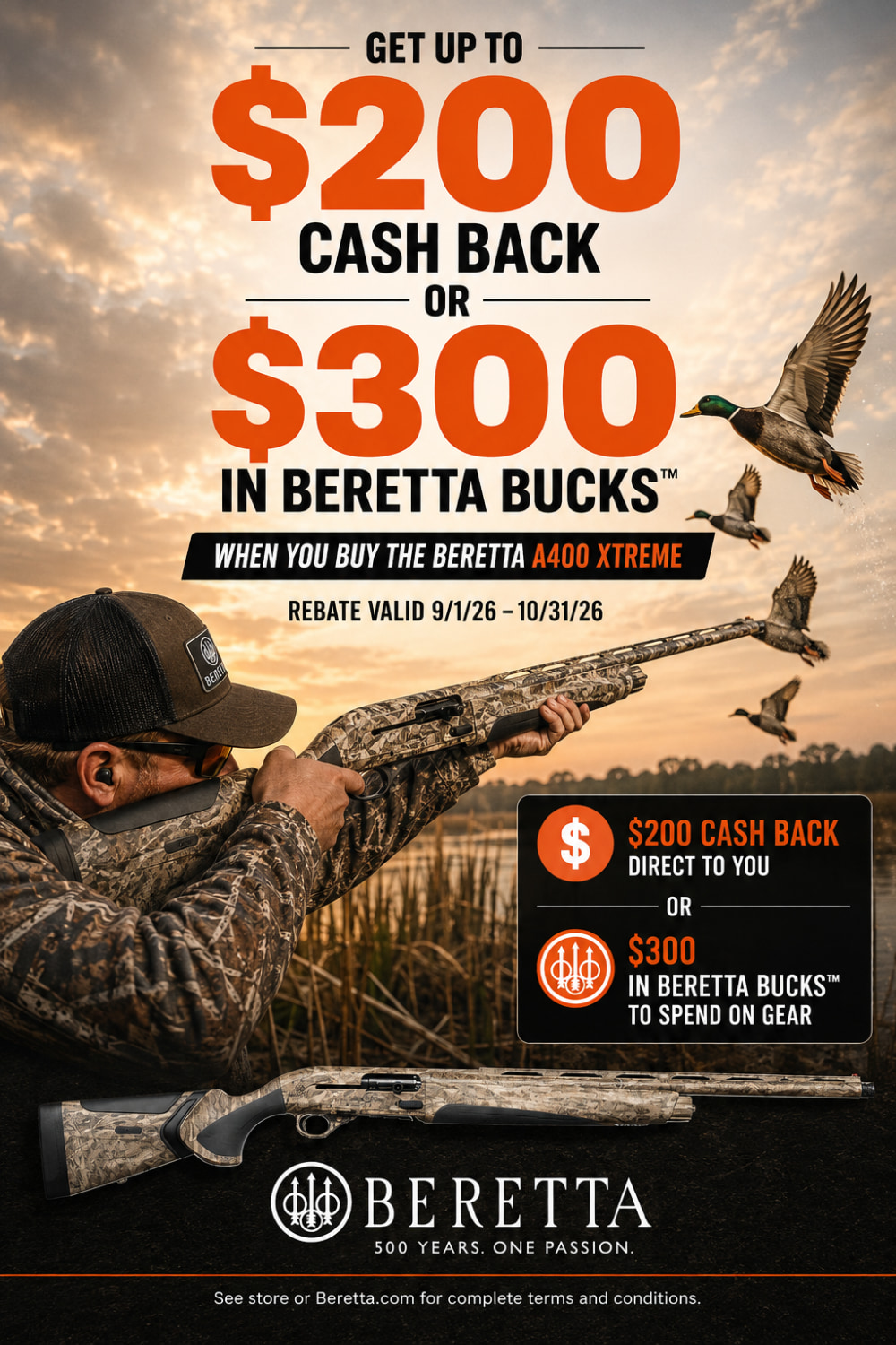 Beretta A400 Xtreme Plus 12 Ga Semi-auto 28" Original Bottomland J42XL18-img-2