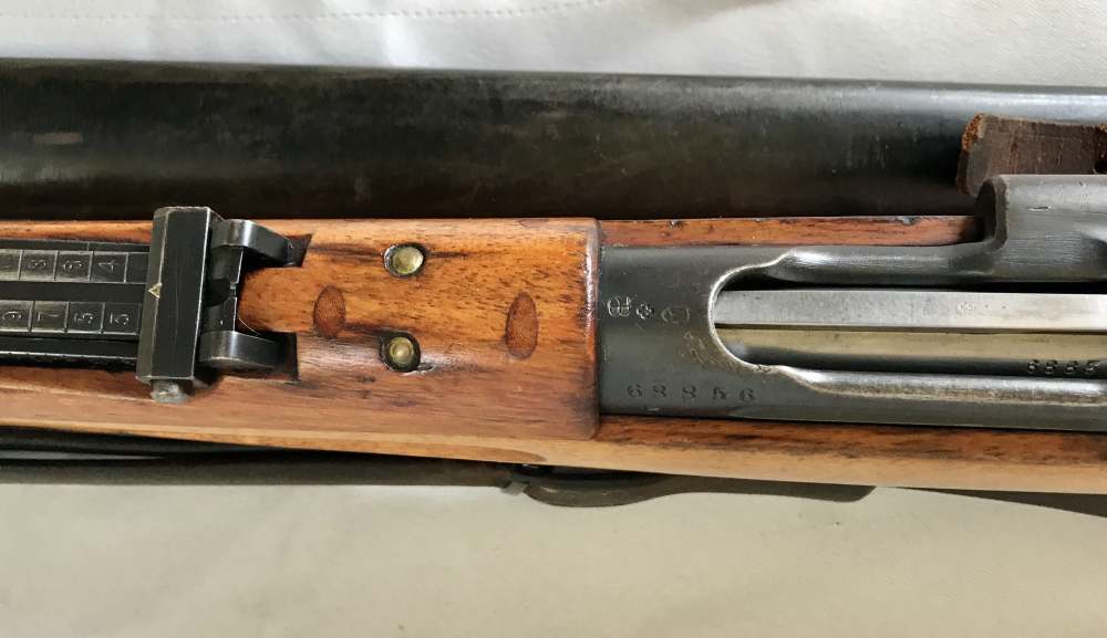 All Matching WW1 Swiss K11 w/ -RARE - H.S. Matching Year SAWBACK Bayonet-img-10
