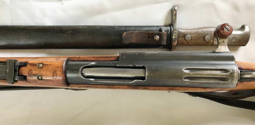 All Matching WW1 Swiss K11 w/ -RARE - H.S. Matching Year SAWBACK Bayonet-img-8